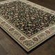 Karaman Traditional Black/ Ivory Area Rug, 6'7"x9'6"
