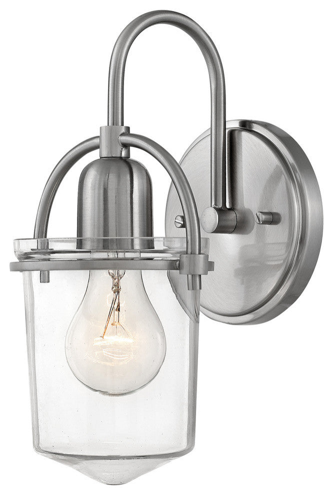Hinkley Clancy Sconce Single Light Sconce, Brushed Nickel