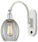Innovations 518-1W-WPC-G82 Eaton 1 Light 6" Sconce, White, Polished Chrome