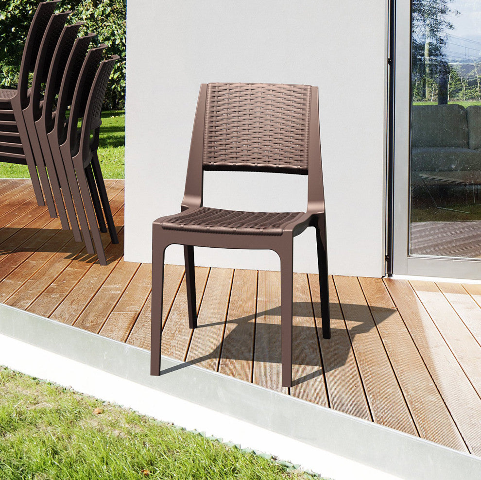 Compamia Verona Outdoor Dining Chairs, Set of 2, Brown