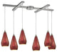 ELK Lighting Curvalo 6-Light Pendant - 546-6RBY-CRC