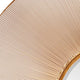 Large 40 in Wavy Gold Wire Sunburst Round Wall Mirror Contemporary Brass Finish