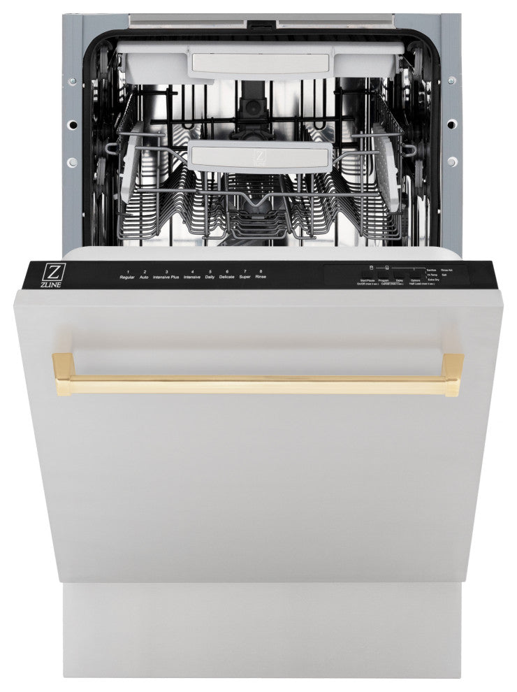 ZLINE 18" Tall Tub Dishwasher, Stainless Steel DWVZ-304-18-G