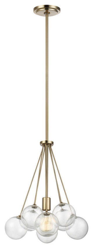 Bronzeville 1-Light Pendant, Satin Brass
