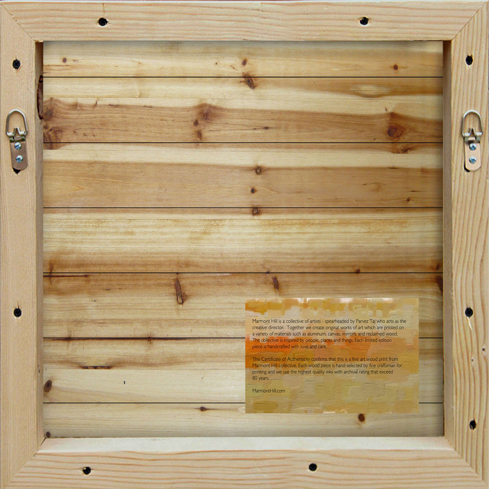 "Ultimate Burger" Painting Print on White Wood, 24"x24"