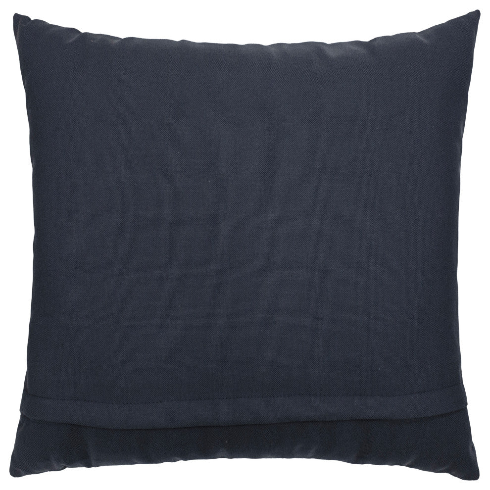 Linum Home Textiles Colton Denim Decorative Pillow Cover, Denim Blue, Square