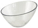 Hammered Glass Angled Bowls, Set of 6, 7"
