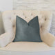 Montesano Blue Handmade Luxury Pillow, 22"x22"