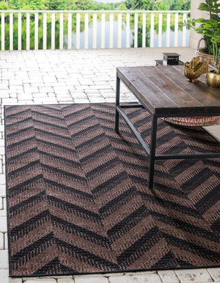 Rug Unique Loom Outdoor Modern Brown Rectangular 2' 2 x 3' 0