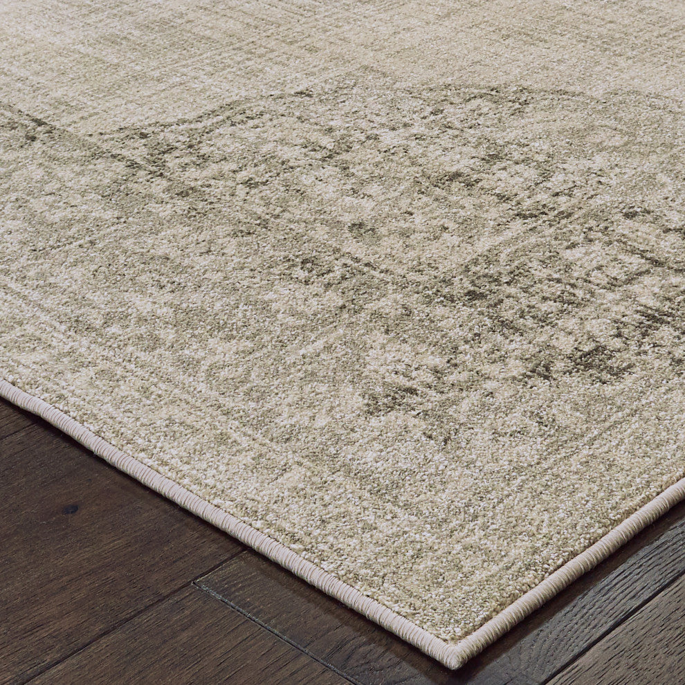Oriental Weavers Raleigh Ivory/ Grey Oriental Indoor Area Rug 9'10"X12'10"