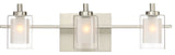 Quoizel KLT8603BNLED Three Light Bath Fixture Kolt Brushed Nickel