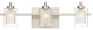 Quoizel KLT8603BNLED Three Light Bath Fixture Kolt Brushed Nickel