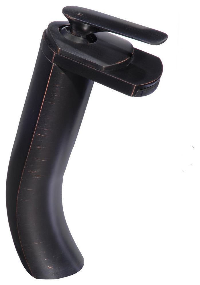 Cascade Single Lever Waterfall Vessel Faucet, GF-057 series, Oil Rubbed Bronze