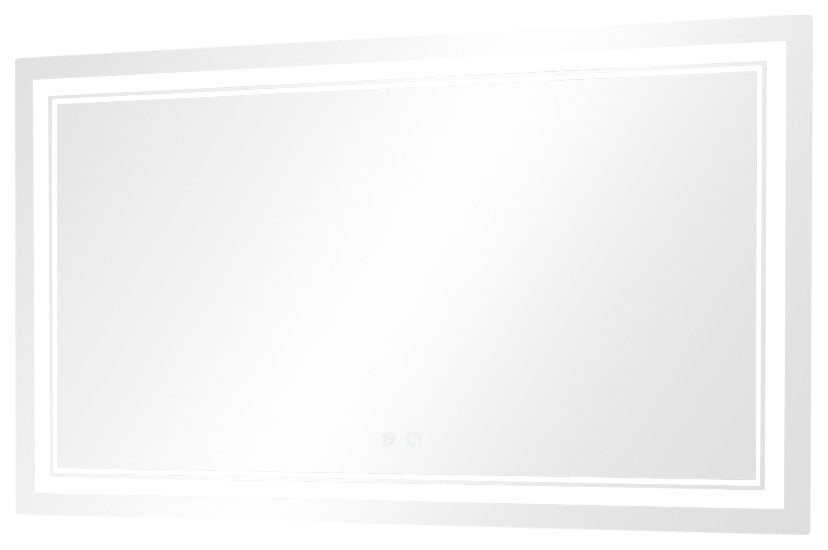LED Bathroom Mirror, Anti-Fog Memory Dimmable IP54 Waterproof, 48"x30"