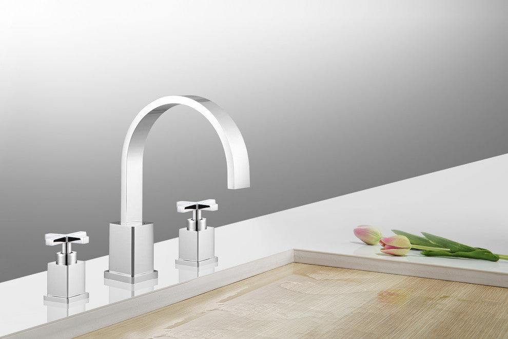 Legion Furniture 8" Widespread Faucet, Chrome