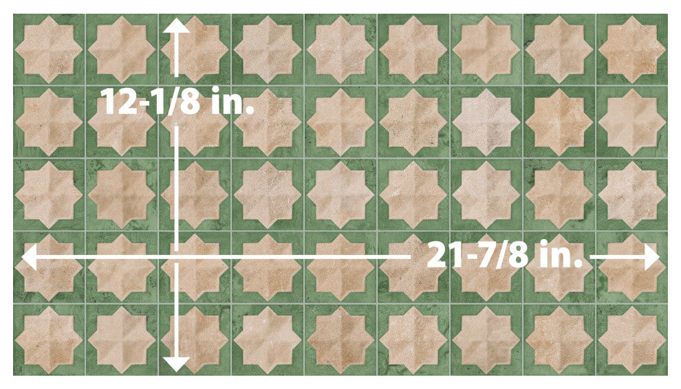 Tetuan Astre Cotto Emerald Porcelain Wall Tile