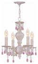 Paris Market 4 Light Mini Chandelier in Antique White