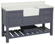 Charlotte 60" Bathroom Vanity, Marine Gray, Quartz, Single