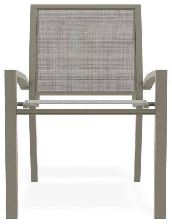 Kendall Sling Stackable Outdoor Dining Chair, Deacon/Storm