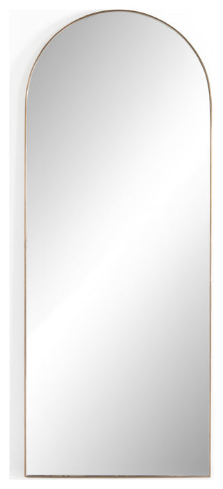 Georgina Floor Mirror-Polished Brass