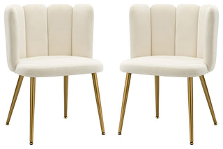Ofelia Side Chair, Set of 2, Ivory