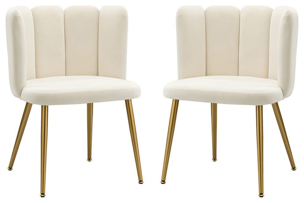 Ofelia Side Chair, Set of 2, Ivory
