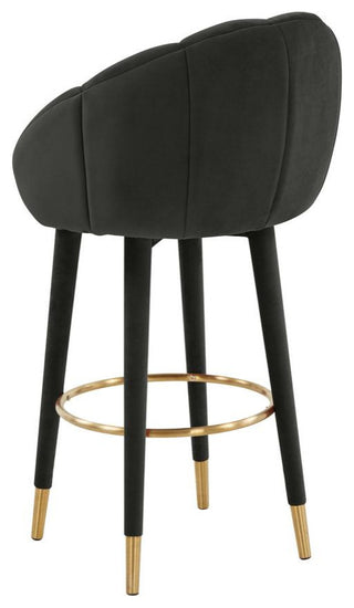Myla Black Swivel Bar Stool