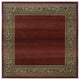 Oriental Weavers Generations Collection Red/Green Border Indoor Area Rug 8' SQR
