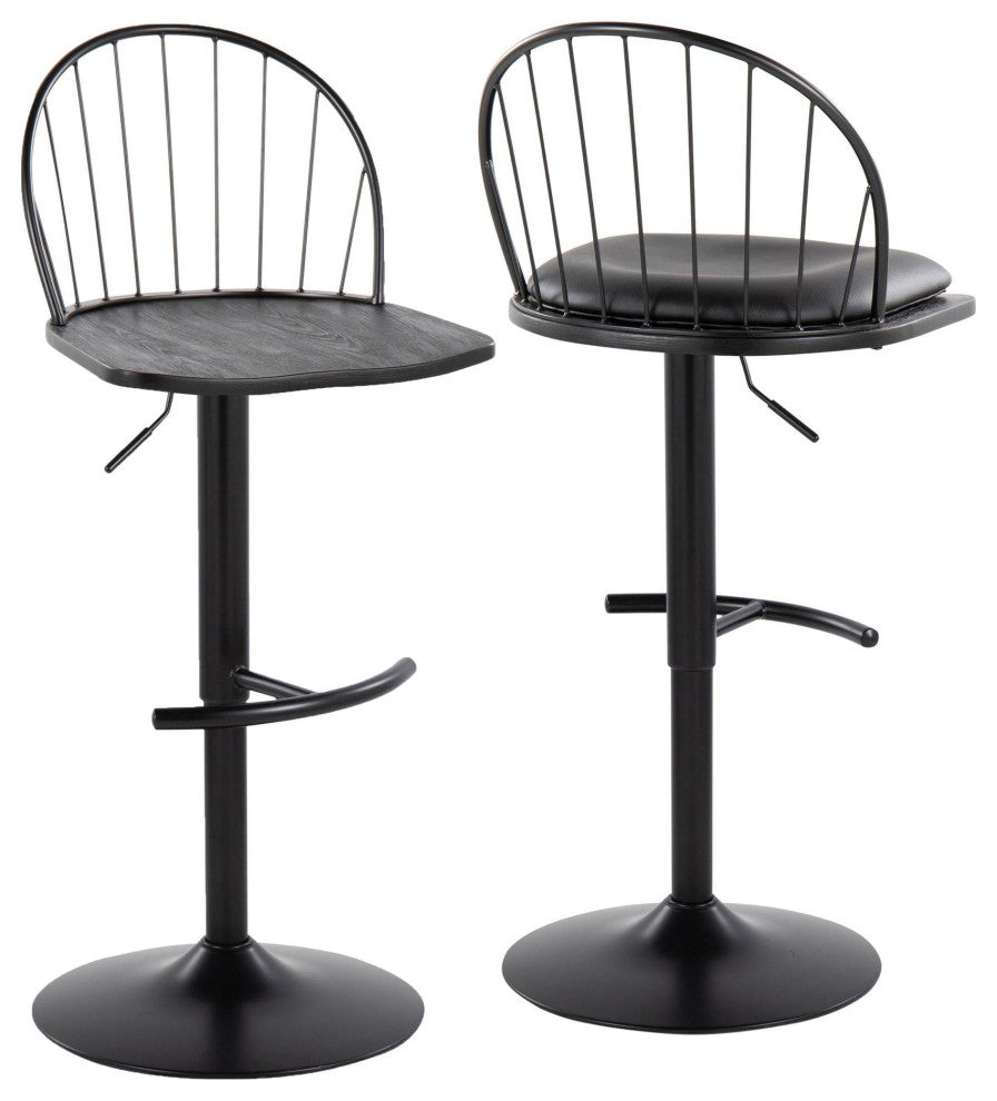 Riley Adjustable Barstool, Set of 2
