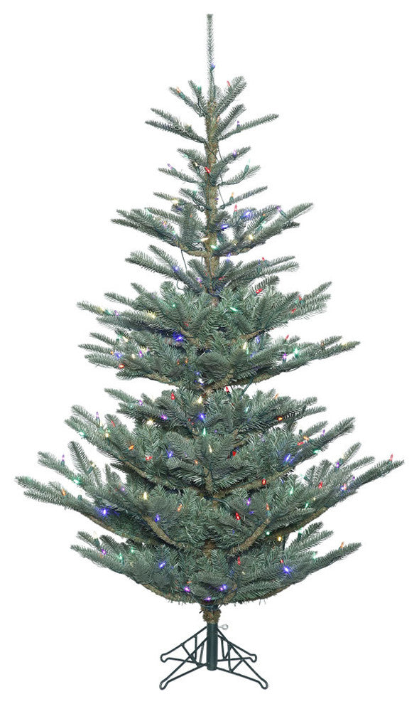 Alberta Blue Spruce Christmas Tree, 200 LED Multi, 5'x40"