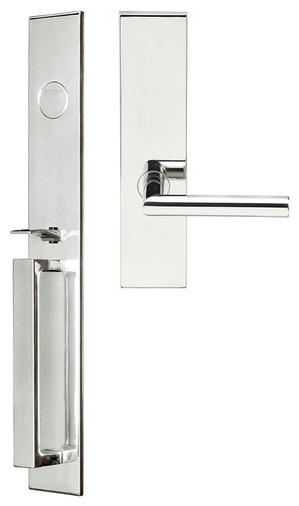 Frankfurt Lever, Mortise Dummy Handleset, Right Hand, Polished Stainless Steel