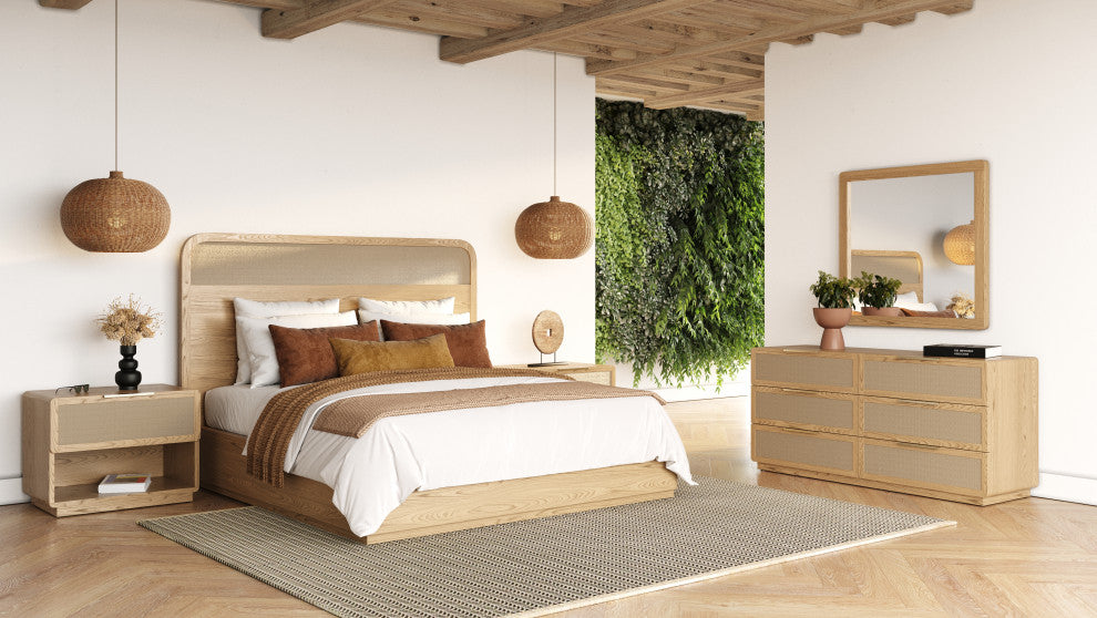 Modrest Gavin Modern Natural Ash Mirror