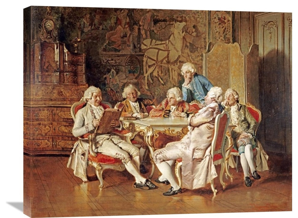 "An Intriguing Idea" Stretched Canvas Giclee by Johann Hamza, 30"x24"