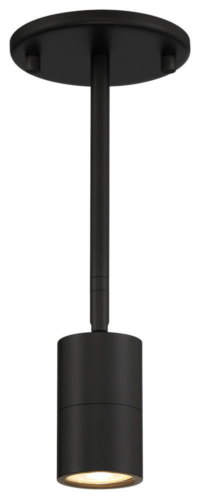 Cafe 1 Light LED Wall Or Ceiling Spotlight, Matte Black