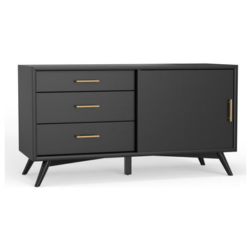 Flynn Small TV Console, Black
