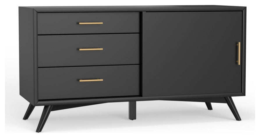 Flynn Small TV Console, Black
