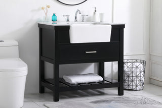 Home Living 22" Farmhouse Black-Light Bathroom Vanity