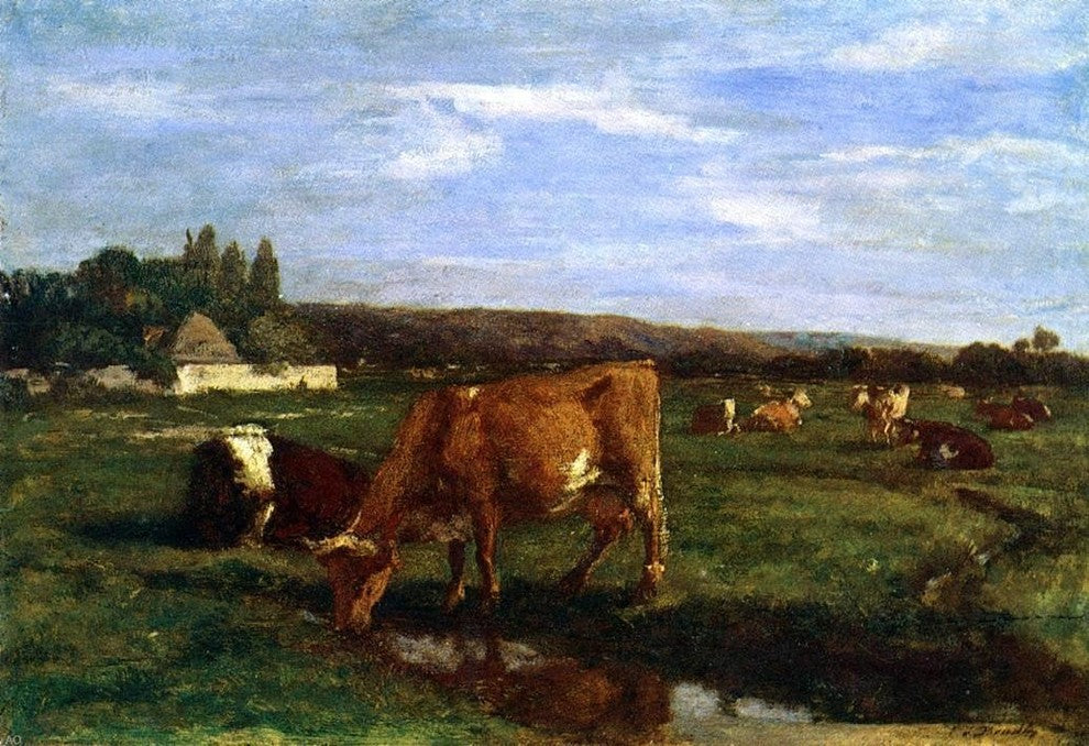 Eugene-Louis Boudin A Pasture in the Touques Valley Wall Decal