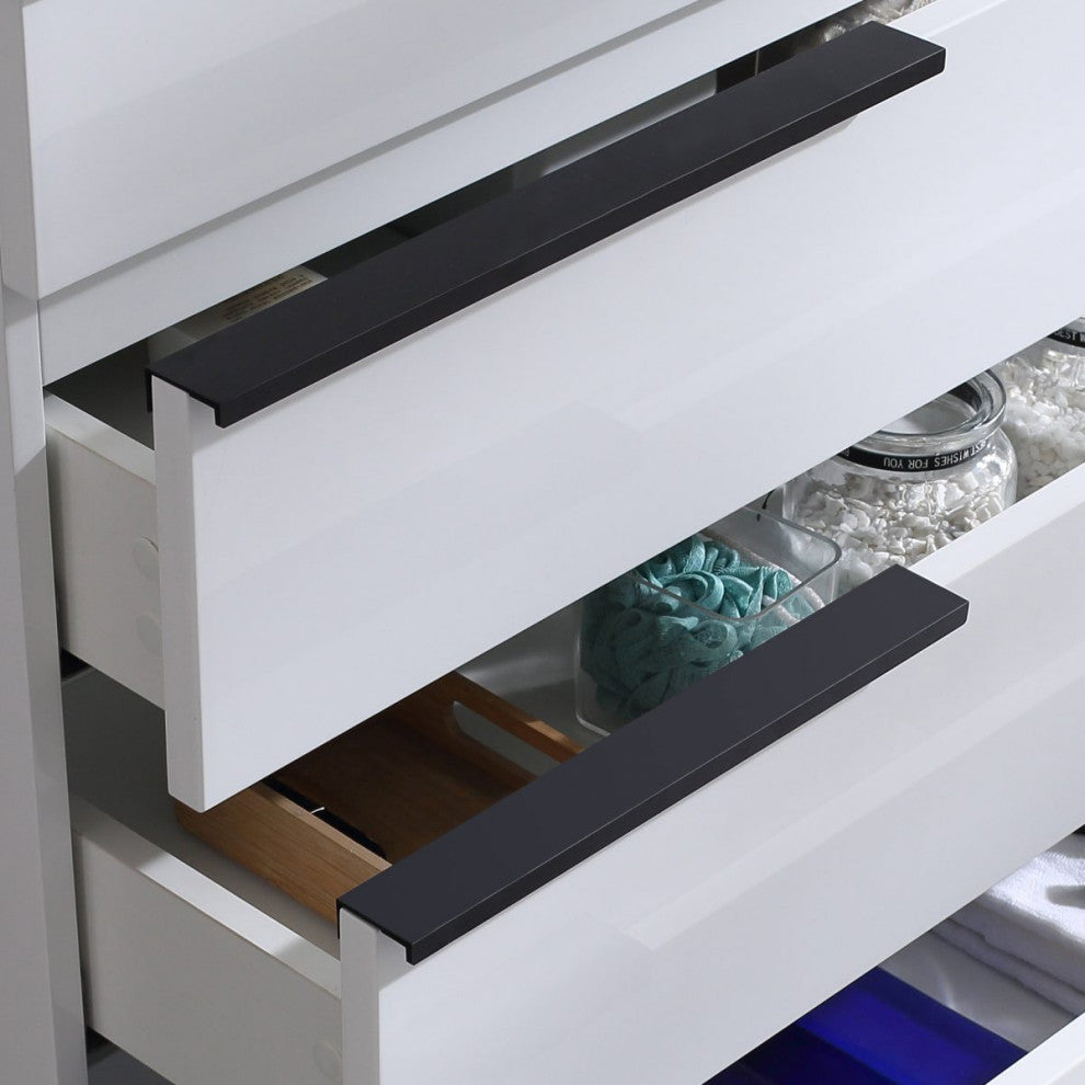 The Wilson Bathroom Vanity, White, 30", Single Sink, Freestanding