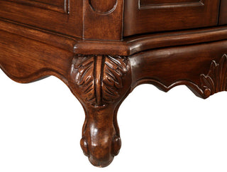 Bathroom Vanity, Teak, 24", Single Sink