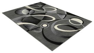 Modern Accent Rug, Gray, 7'0"x5'2"