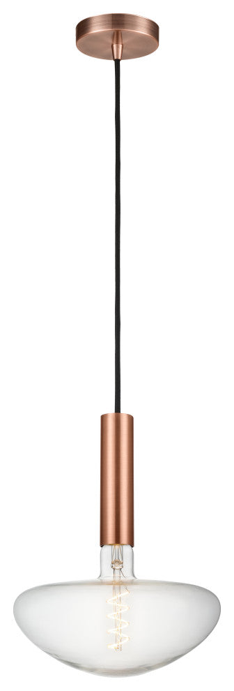 INNOVATIONS LIGHTING 198-1P-AC-BB250LED Edison 1 Light 9.825 inch Mini Pendant