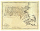 "State of Massachusetts, 1795" Digital Paper Print by Mathew Carey, 18"x14"