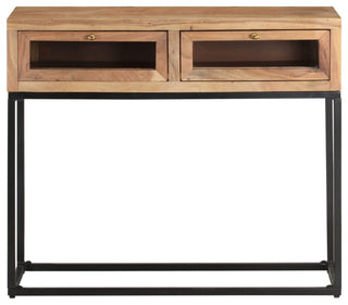 vidaXL Console Table Entryway Table Side Table with Drawers Solid Acacia Wood