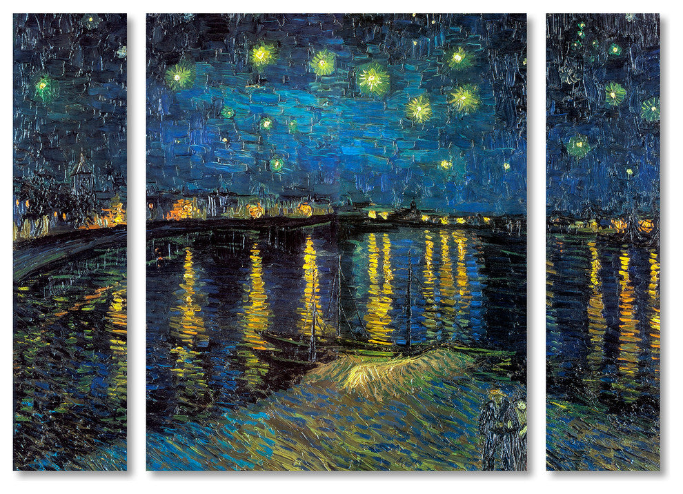 Vincent van Gogh ''The Starry Night II'' Multi Panel Art Set, 32"x24"
