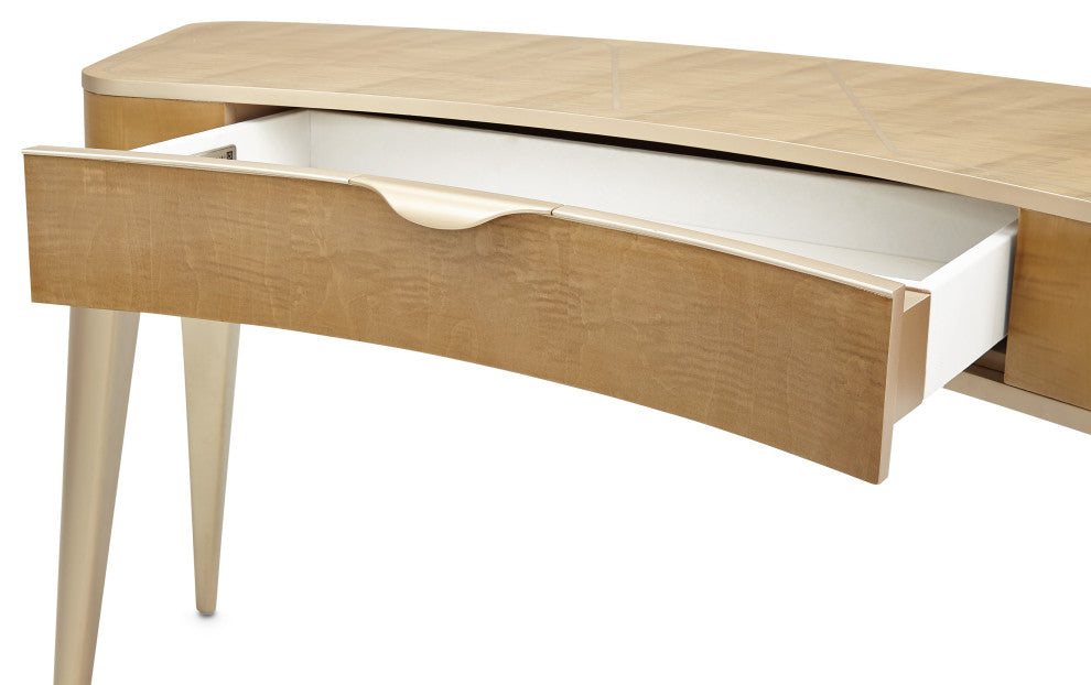 Malibu Crest Wood Vanity/Writing Desk - Blush