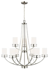 Robie 9-Light Chandelier, Brushed Nickel