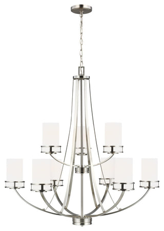 Robie 9-Light Chandelier, Brushed Nickel