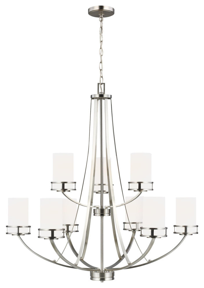 Robie 9-Light Chandelier, Brushed Nickel