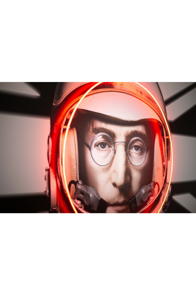 Beatles Neon Artwork, Andrew Martin Lennon Astronaut, Medium